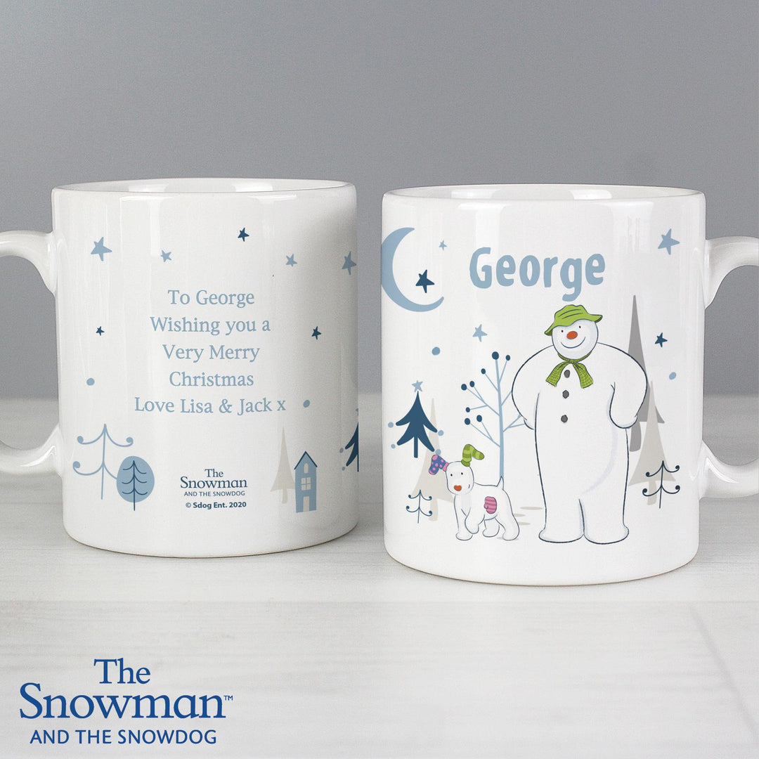 Personalised The Snowman and the Snowdog Mug – alternative view