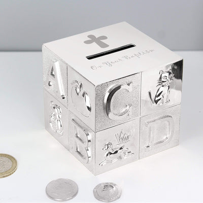 Personalised Memento Money Boxes Baptism ABC Money Box