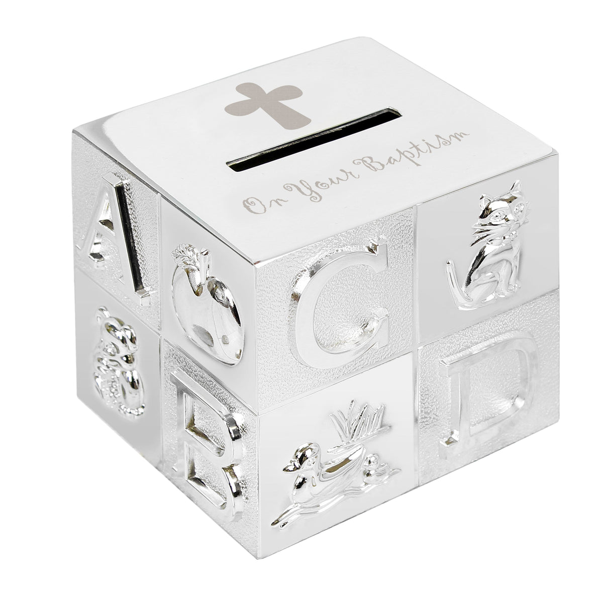 Personalised Memento Money Boxes Baptism ABC Money Box