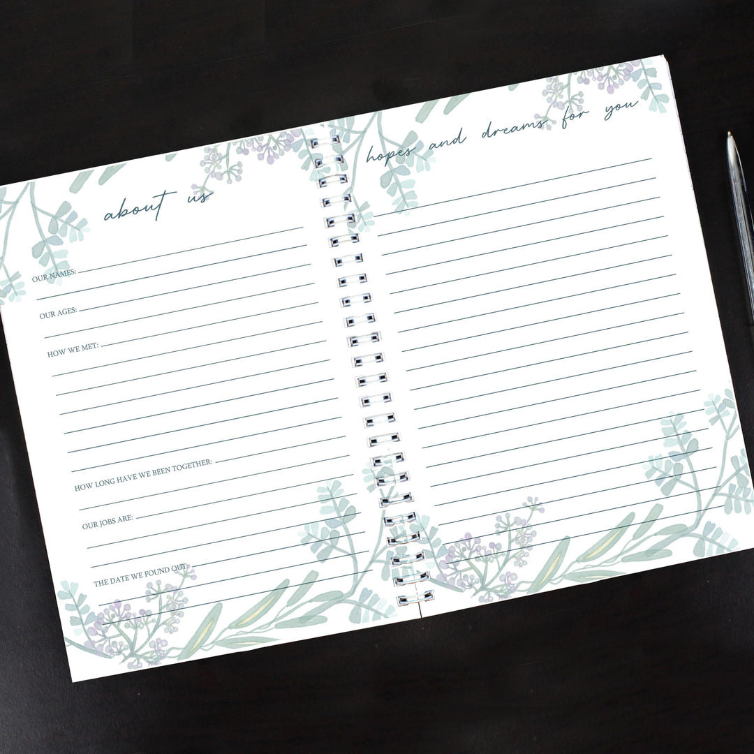 Personalised Pregnancy A5 Journal – alternative view