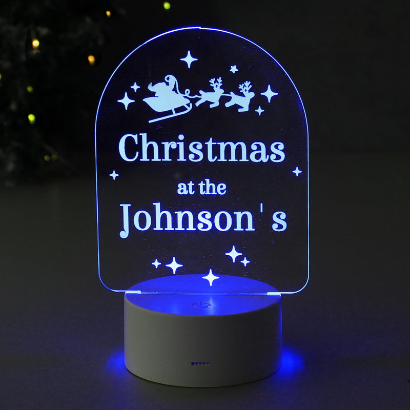 Personalised Free Text Christmas LED Light