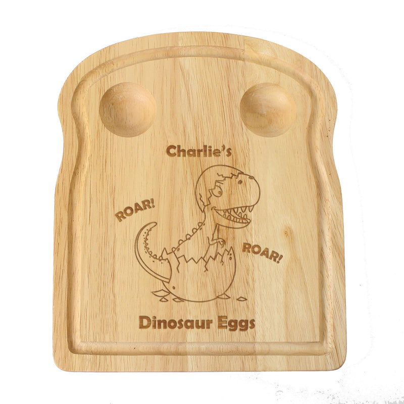 Personalised Dinosaur Egg & Toast Board