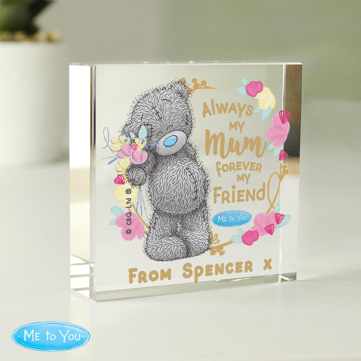 Personalised Me To You Forever My Friend Crystal Token - alternative view