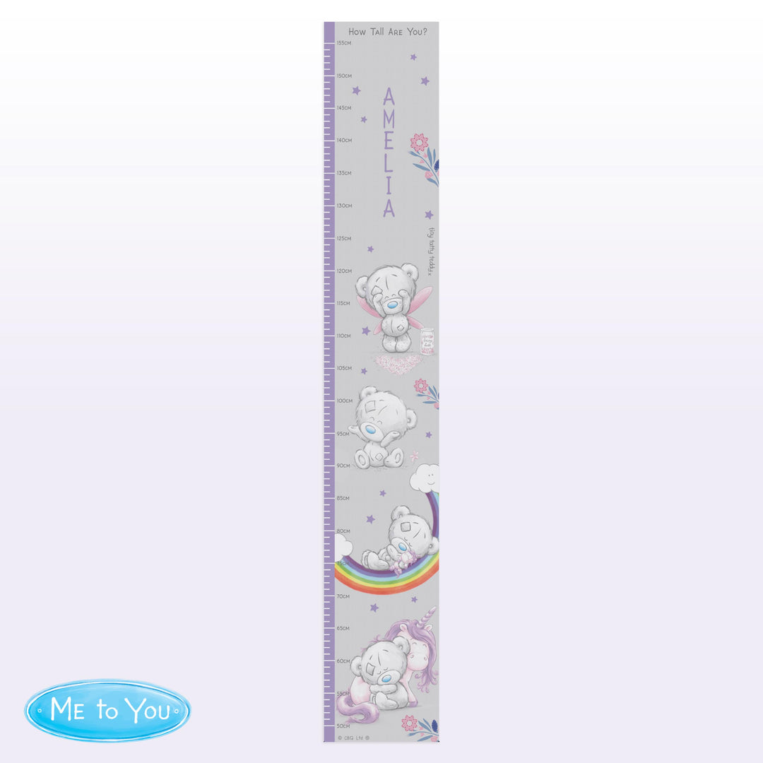 Personalised Tiny Tatty Teddy Unicorn Height Chart, The Personal Shop, personalised gifts