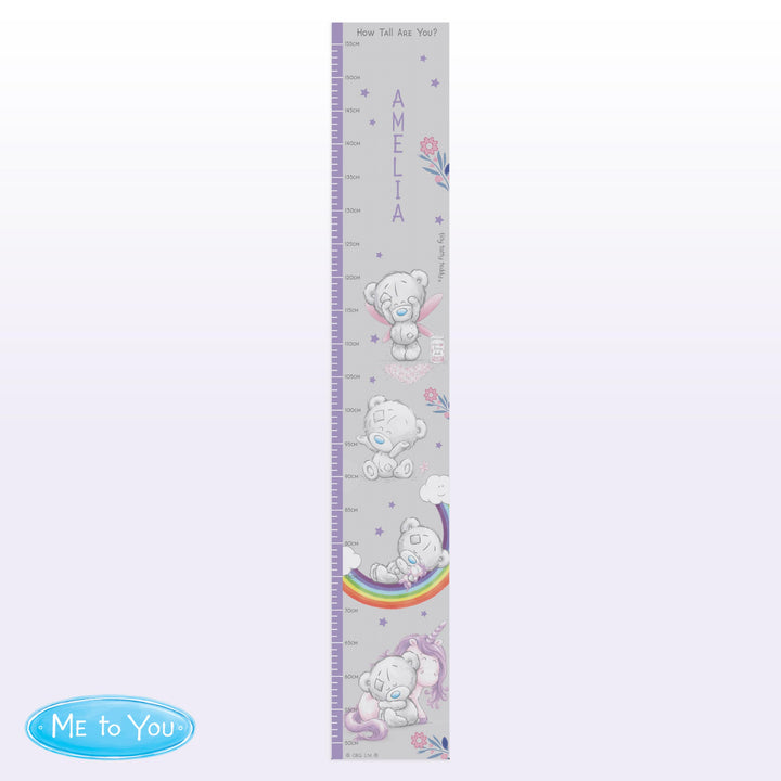 Personalised Tiny Tatty Teddy Unicorn Height Chart, The Personal Shop, personalised gifts
