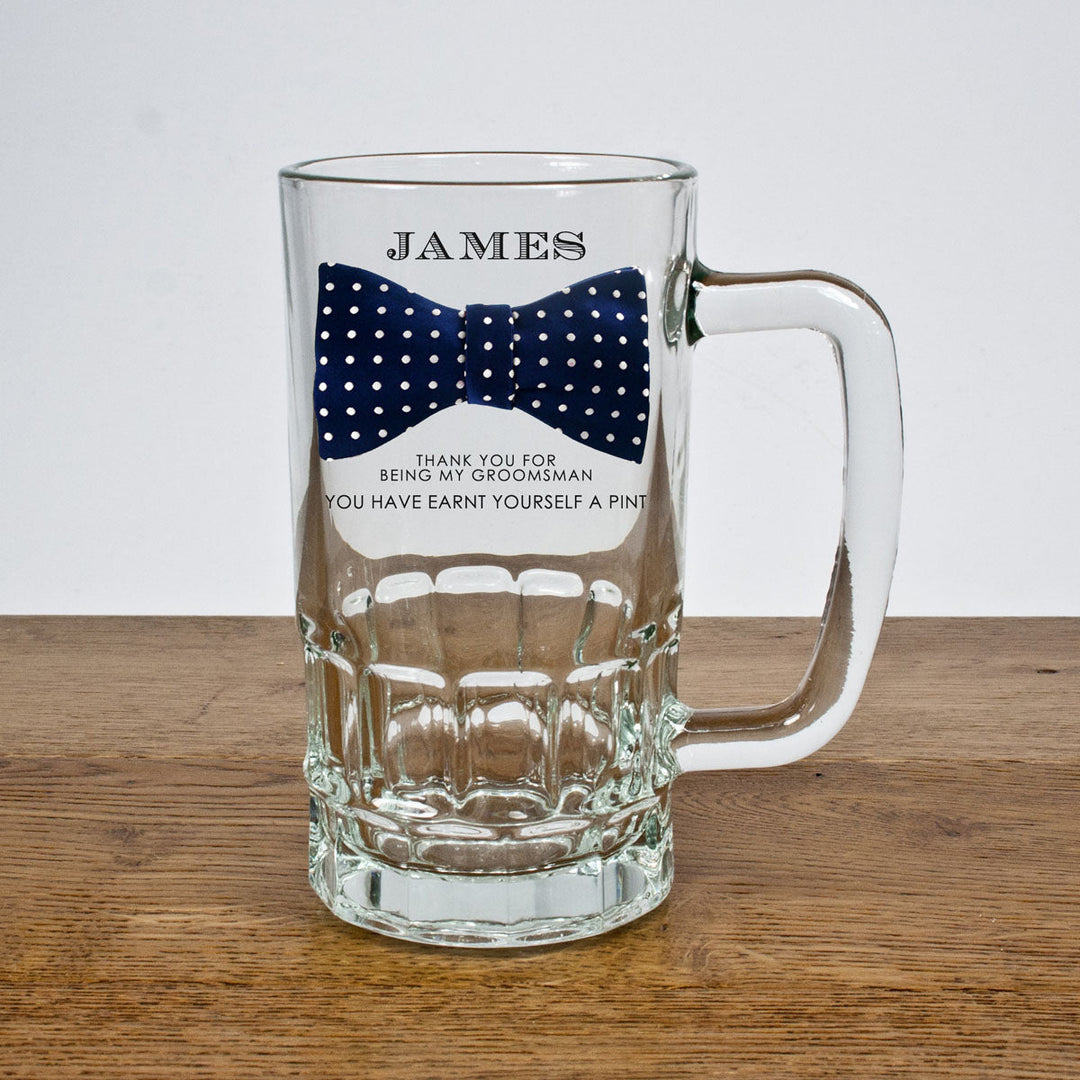 Personalised Bowtie Tankard