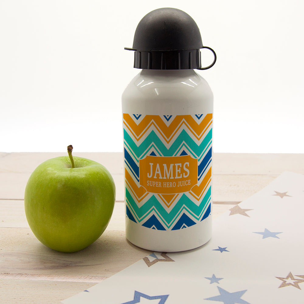 Boys Super Hero Juice Personalised Water Bottle