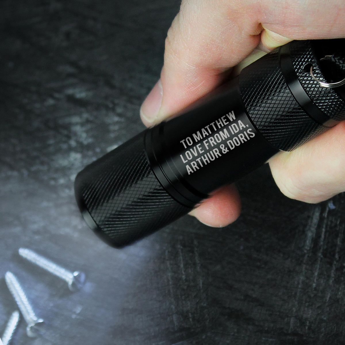 Personalised Free Text Mini Torch – alternative view