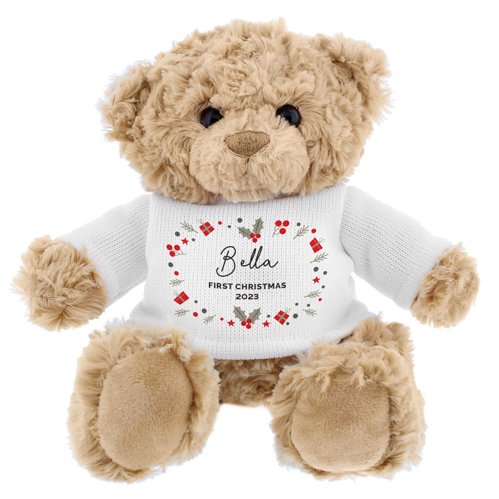Personalised Christmas Teddy Bear - alternative view