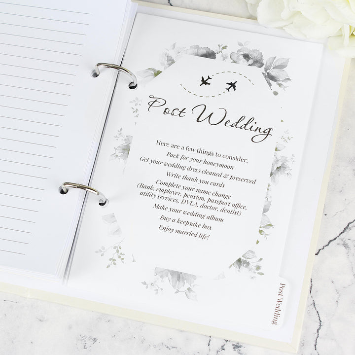 Personalised Wedding Planner - Floral Watercolour
