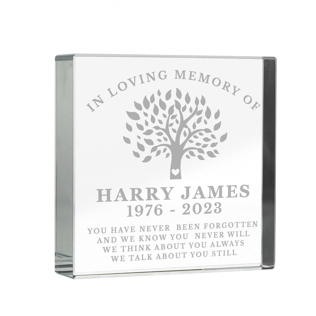 Personalised In Loving Memory Family Tree Crystal Token, The Personal Shop, personalised gifts
