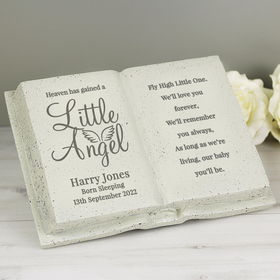 Personalised Little Angel Memorial Book – alternative view
