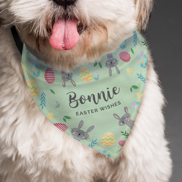Personalised Easter Dog Bandana, The Personal Shop, personalised gifts