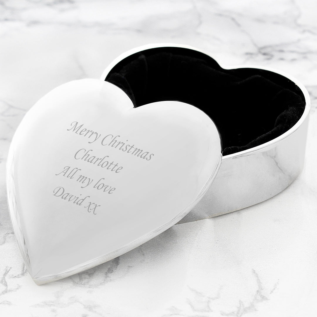 Personalised Heart Trinket Box – alternative view