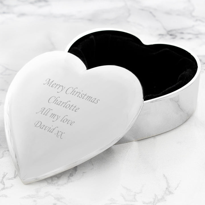 Personalised Heart Trinket Box – alternative view