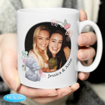 Personalised Me To You Floral Photo Upload Mug