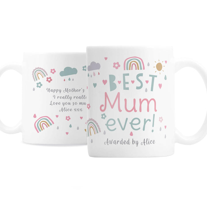 Personalised Best Ever Rainbows &amp; Sunshine Mug – alternative view