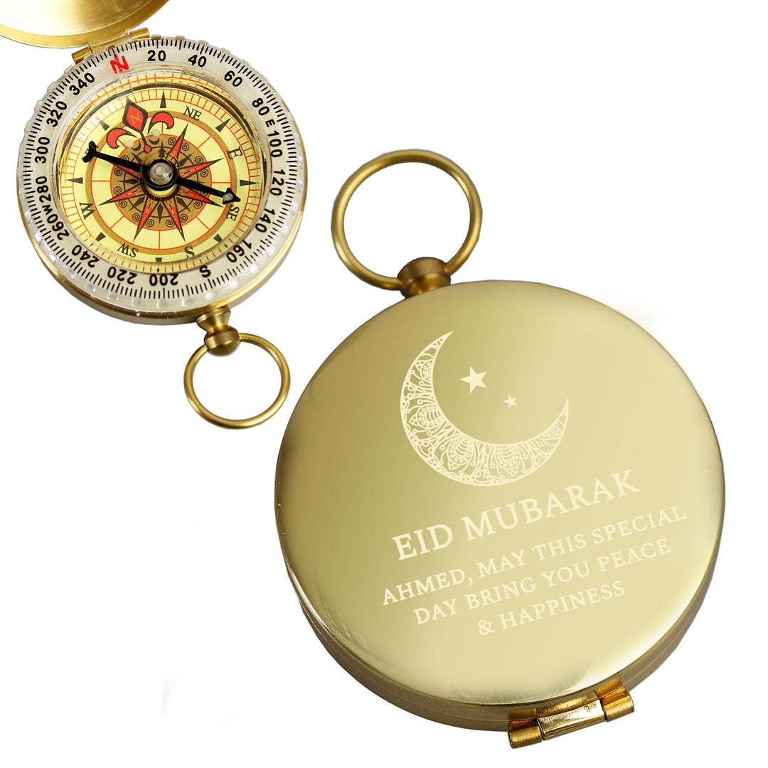 Personalised Eid Keepsake Compass – alternative view