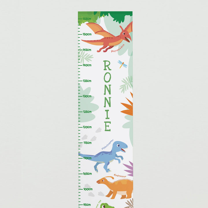 Personalised Dinosaur Height Chart, The Personal Shop, personalised gifts