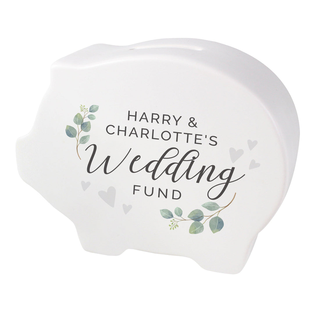Personalised Wedding Piggy Bank – alternative view