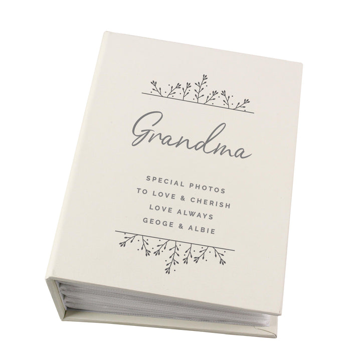 Personalised Floral 6x4 Photo Album with Sleeves – alternative view