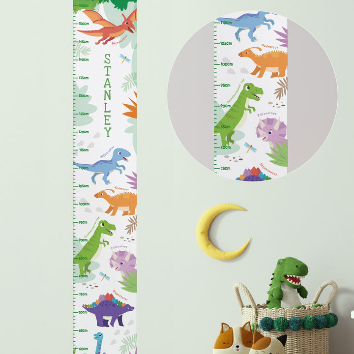 Personalised Dinosaur Height Chart, The Personal Shop, personalised gifts