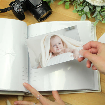 Personalised Floral Elephant Square Photo Album