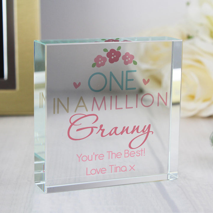 Personalised One in a Million Crystal Token, The Personal Shop, personalised gifts