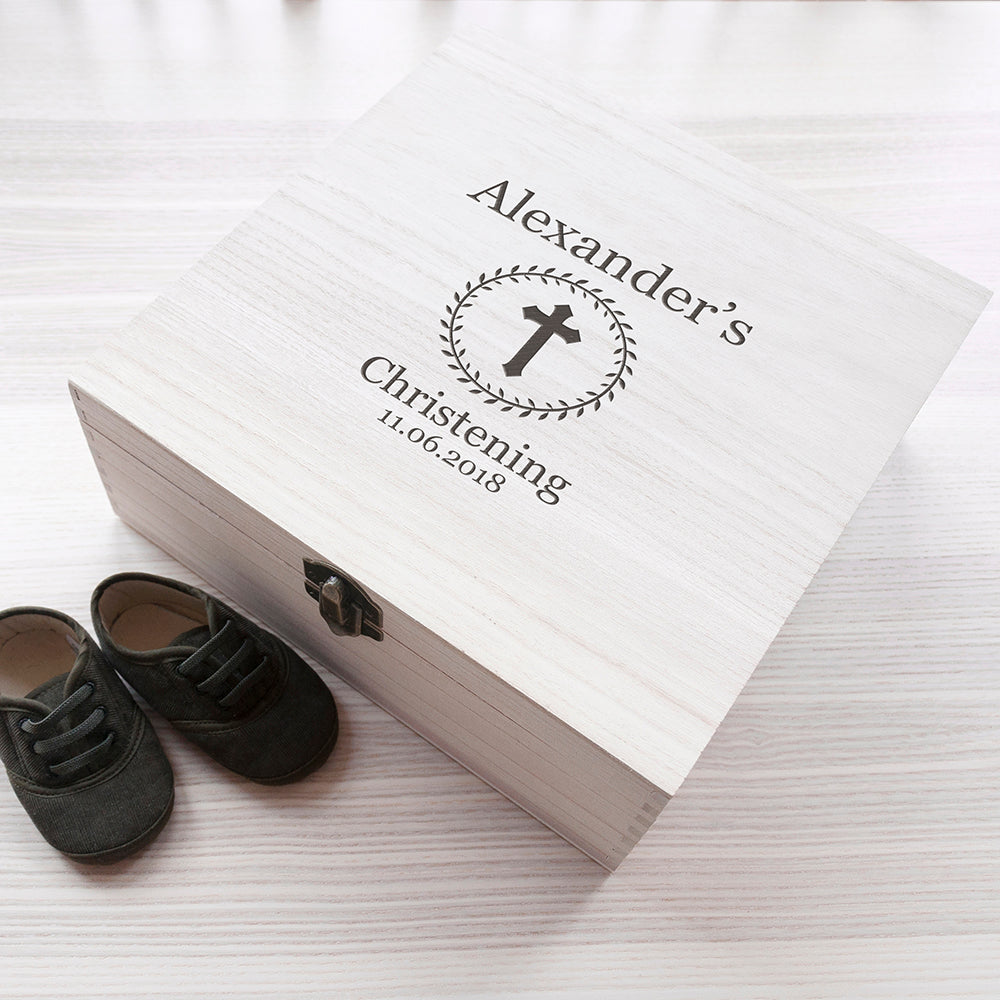 Personalised Christening Memory Box