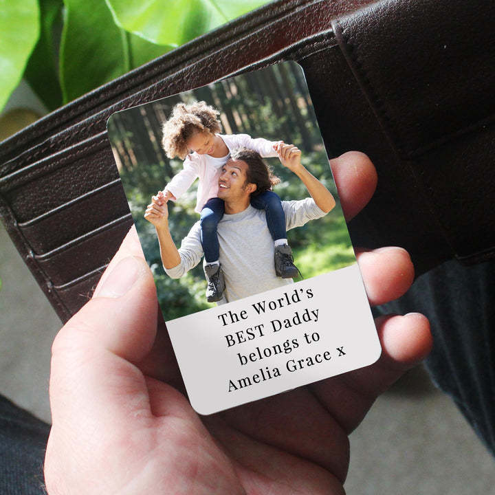Personalised Photo Upload Wallet Card – alternative view