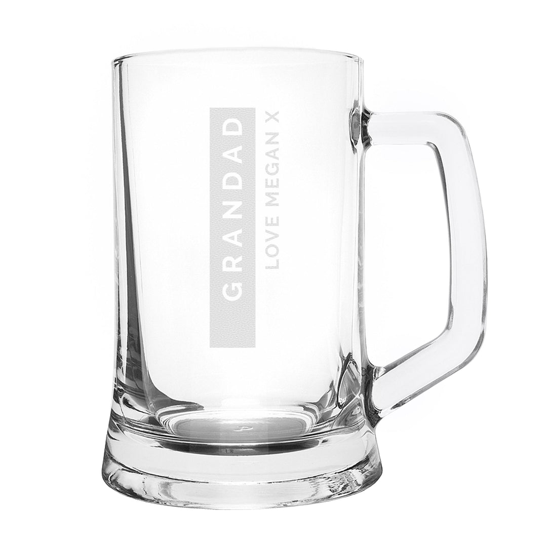 Personalised Free Text Pint Stern Tankard, The Personal Shop, personalised gifts