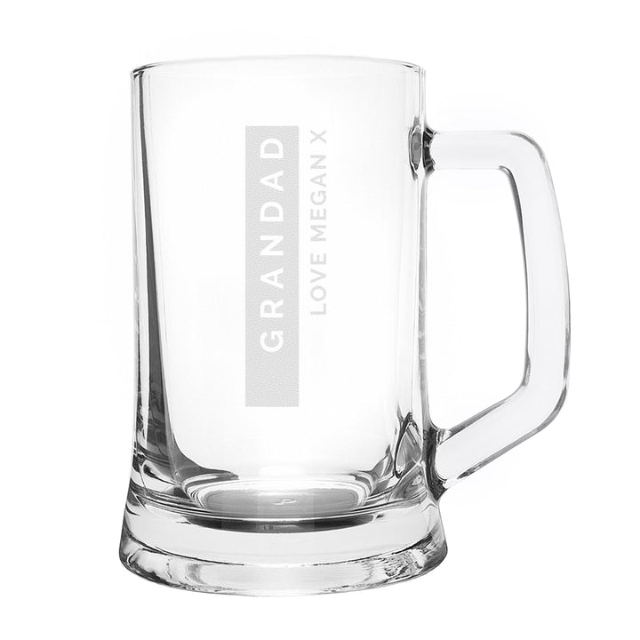 Personalised Free Text Pint Stern Tankard, The Personal Shop, personalised gifts