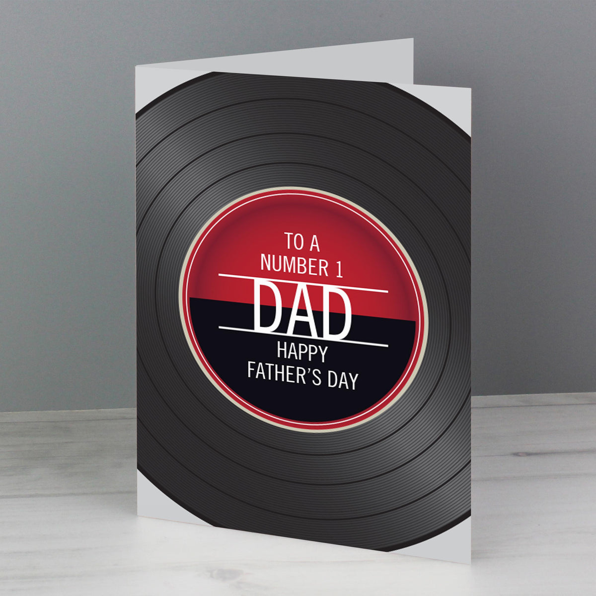 Personalised Vintage Record Card – alternative view