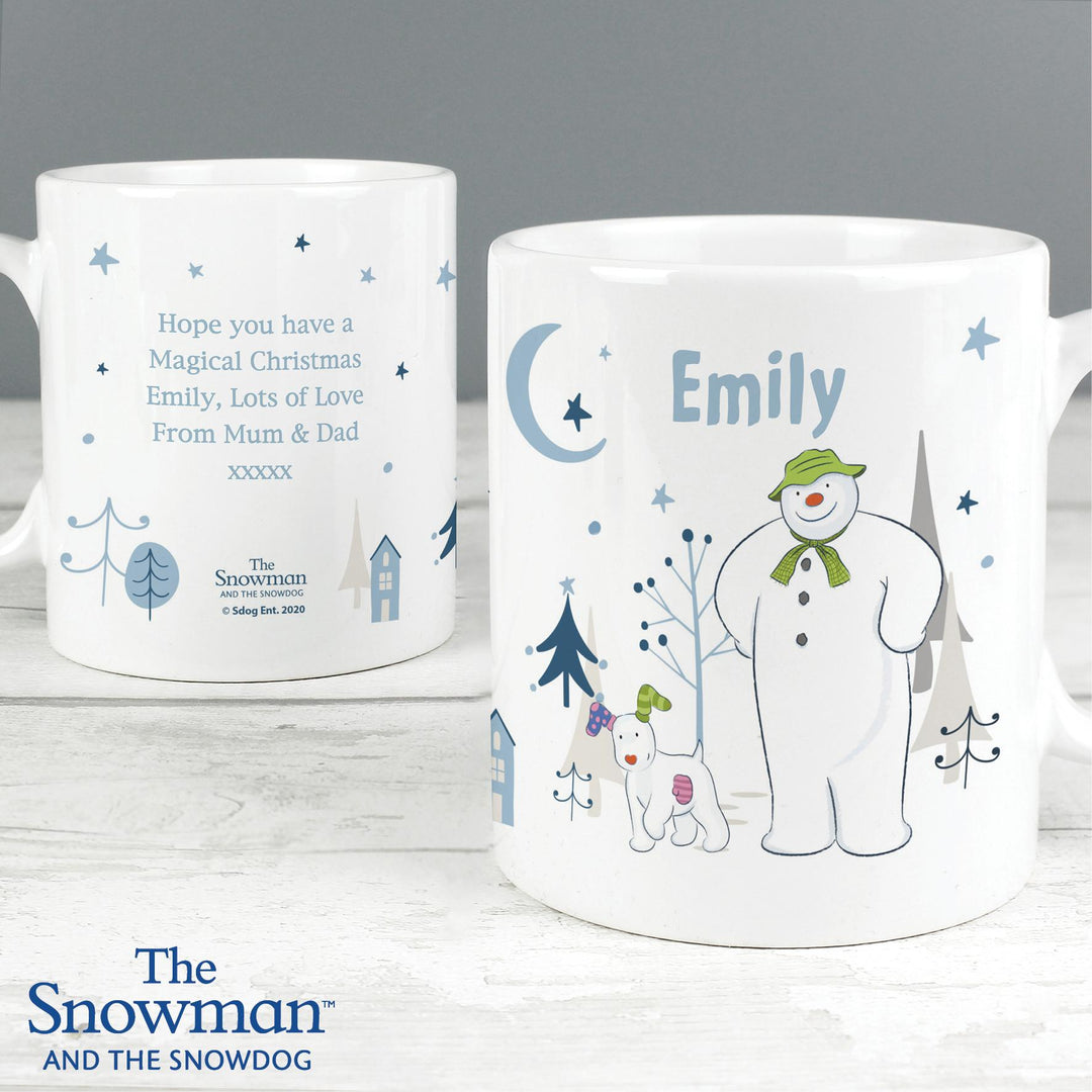 Personalised The Snowman and the Snowdog Mug – alternative view