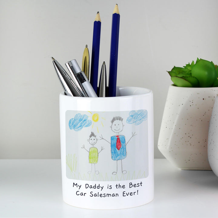 Personalised Child’s Drawing Ceramic Photo Storage Pot