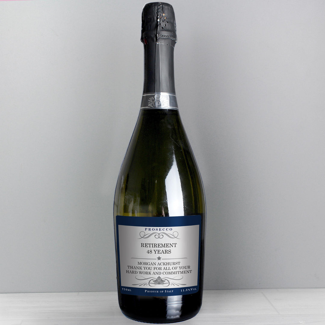 Personalised Any Message Bottle of Prosecco – alternative view
