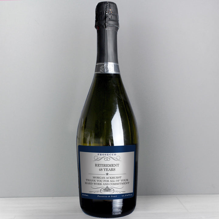 Personalised Any Message Bottle of Prosecco – alternative view