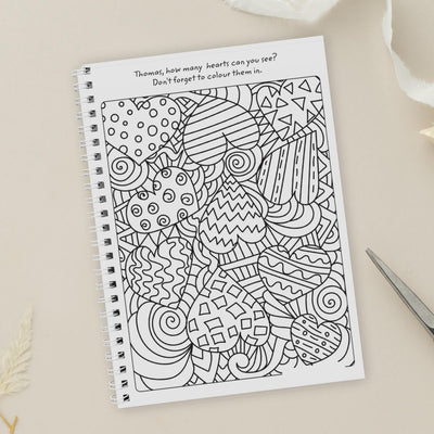 Personalised Wedding Activity A5 Notebook