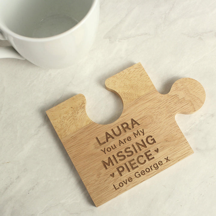 Personalised My Missing Piece Jigsaw Coaster – alternative view