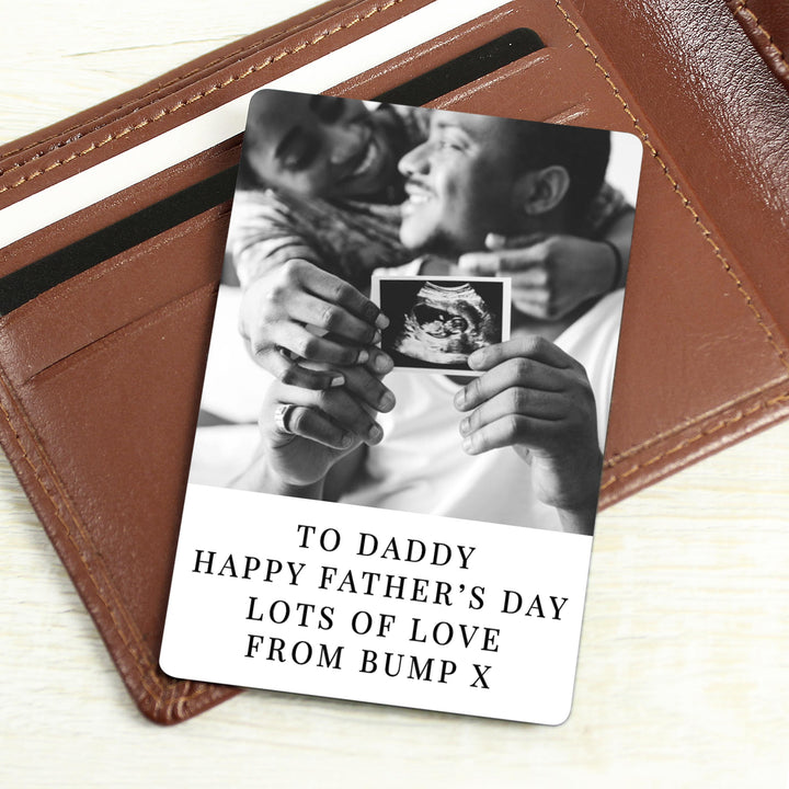 Personalised Photo Upload Wallet Card – alternative view
