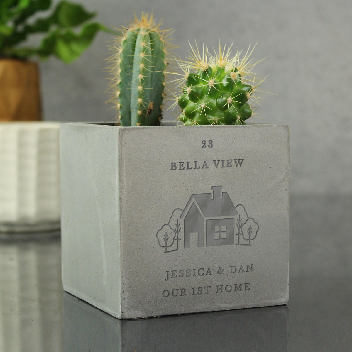 Personalised New Home Plant Pot