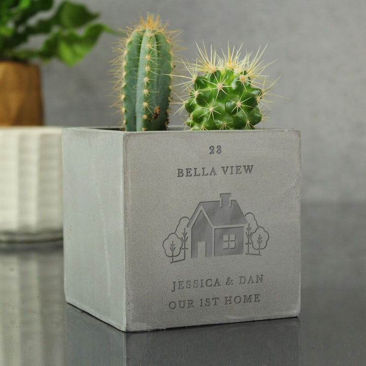 Personalised New Home Plant Pot