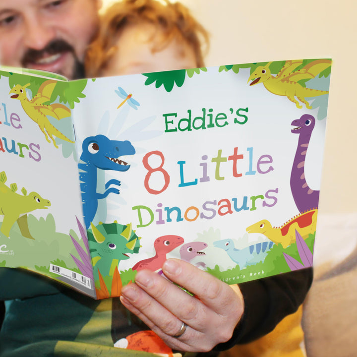 Personalised Dinosaur Book &amp; Stacking Toy, The Personal Shop, personalised gifts
