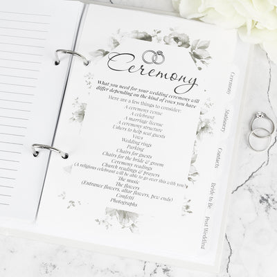 Personalised Floral Watercolour Wedding Planner