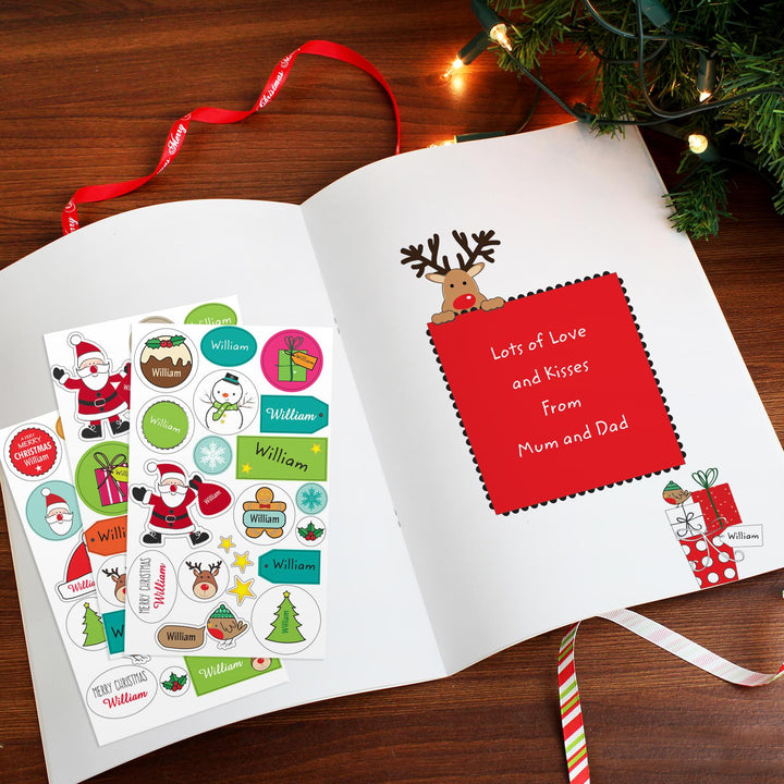 Personalised Christmas Activity Book with Stickers – alternative view