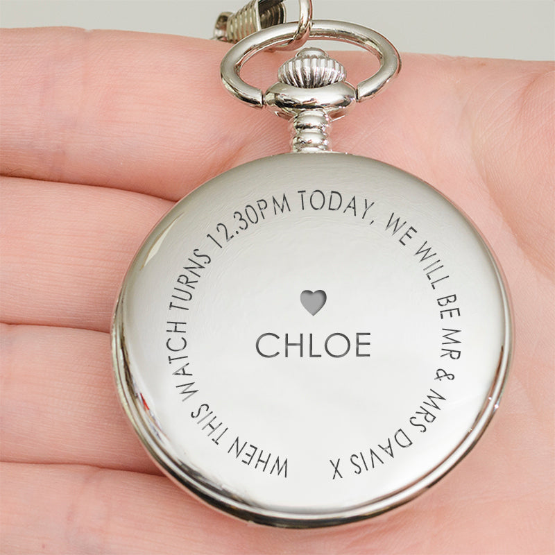 We will be Mr &amp; Mrs... Pocket Watch, The Personal Shop, personalised gifts