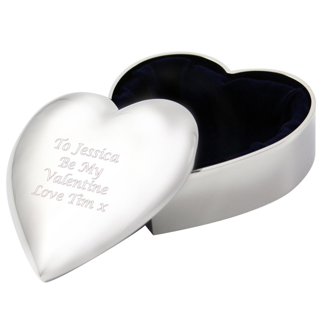 Personalised Heart Trinket Box – alternative view