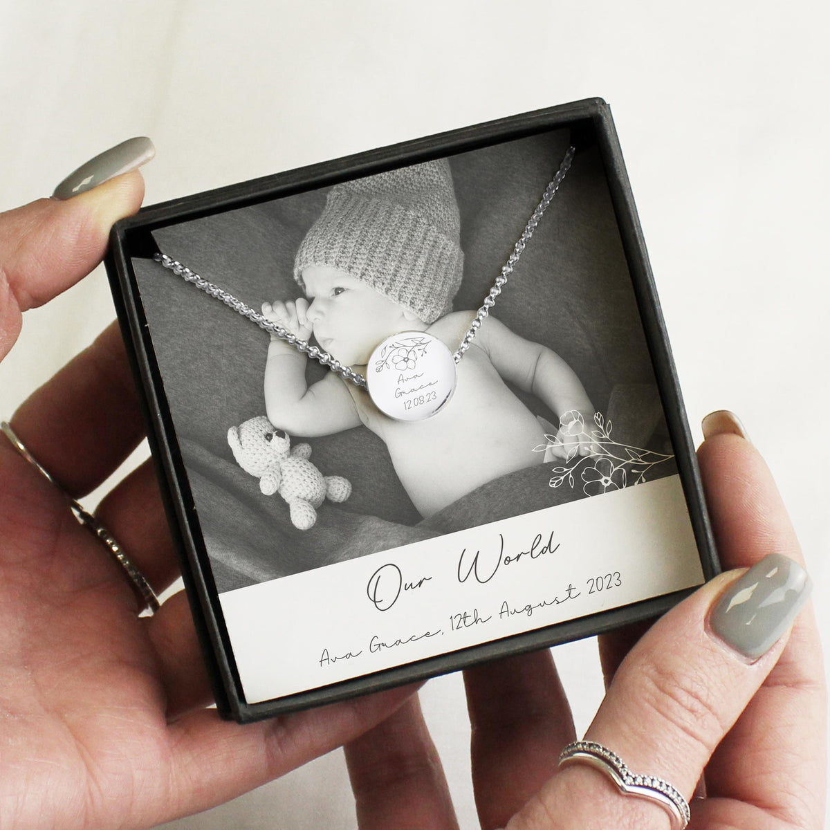 Personalised Photo Upload Necklace and Box, The Personal Shop, personalised gifts