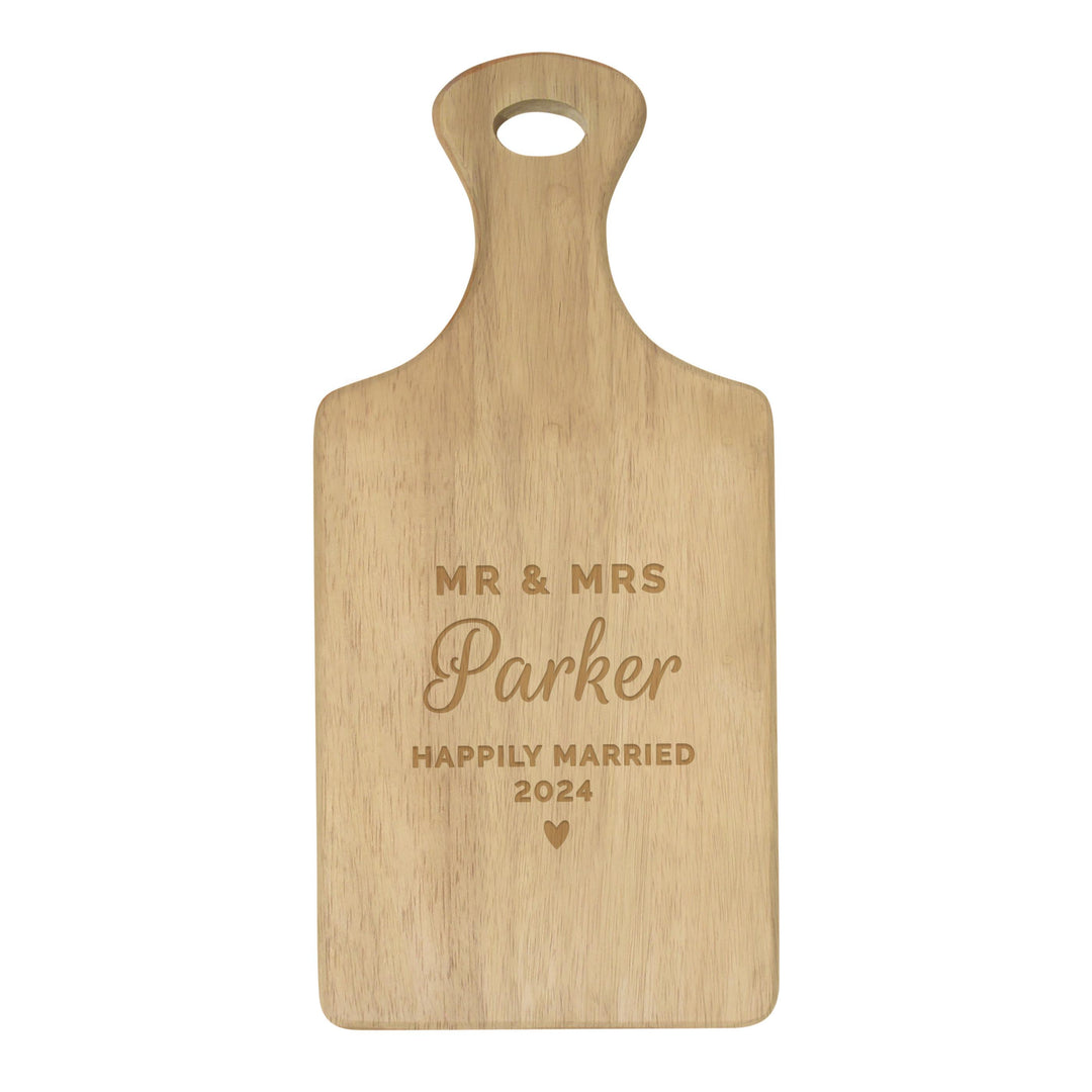 Personalised Wedding Wooden Paddle Board – alternative view