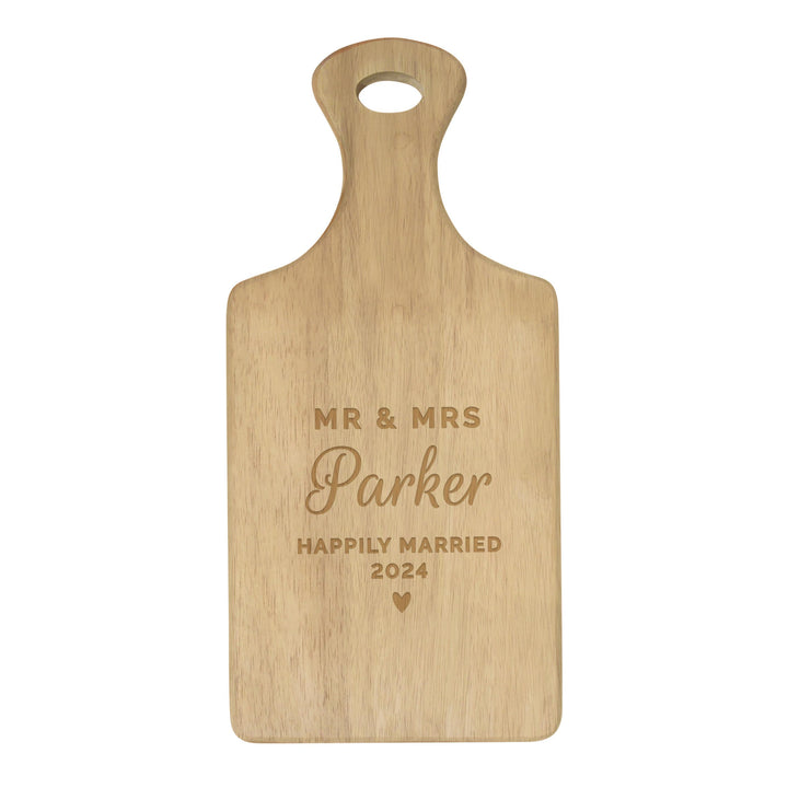 Personalised Wedding Wooden Paddle Board – alternative view